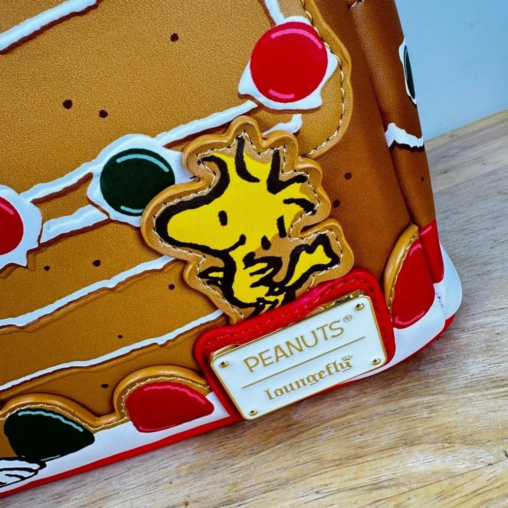 Loungefly Peanuts Snoopy Gingerbread House Mini Backpack Woodstock‎ Peppermint